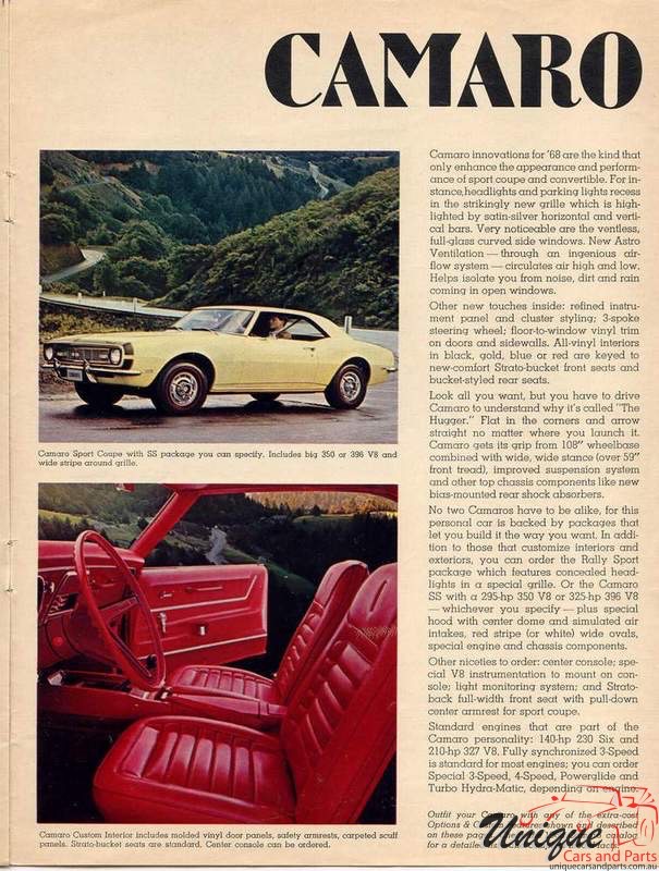 1968 Chevrolet Brochure Page 12